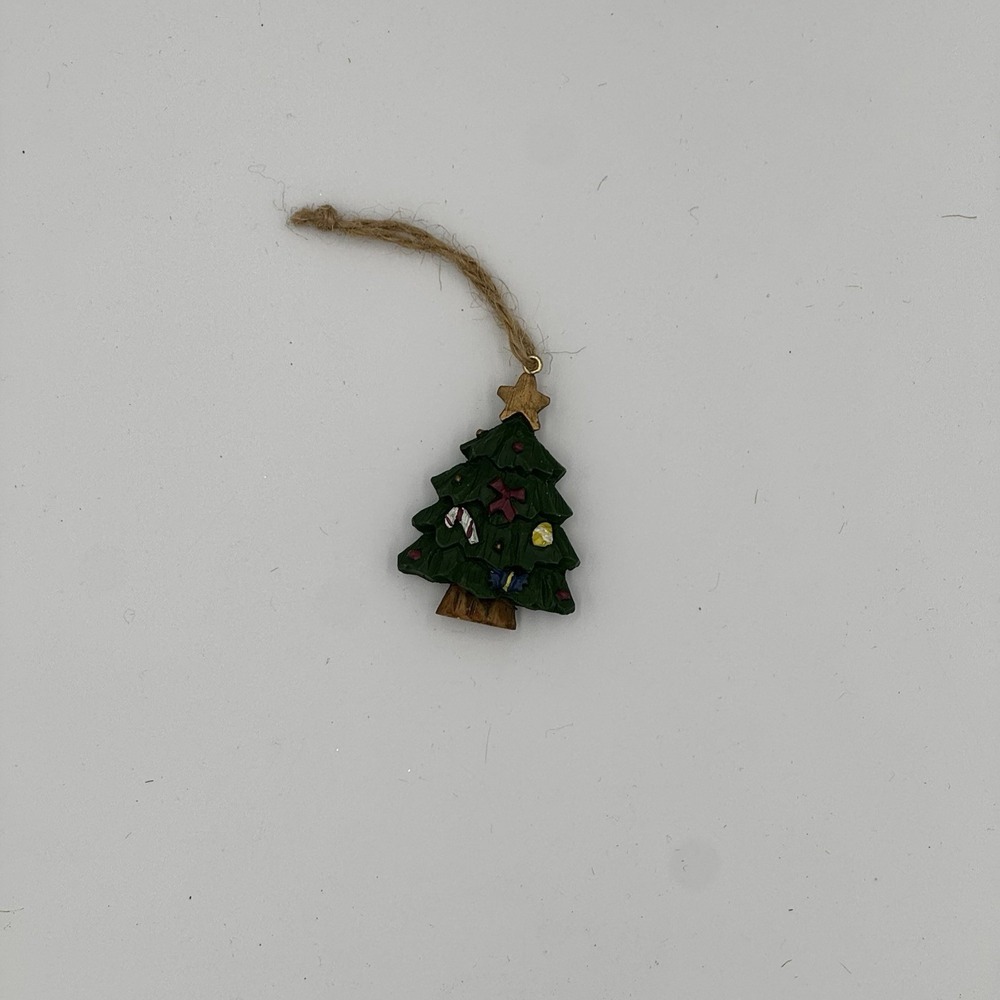Miniature Resin Christmas Tree Ornament